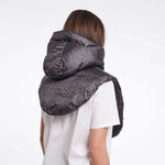 RINO & PELLE Tabita Leopard Print Hood Collar in Small Leopard