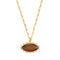 TALIS CHAINS Tigers Eye Pendant Necklace in Gold