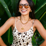 TALIS CHAINS Tigers Eye Pendant Necklace in Gold