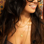 TALIS CHAINS Talisman Pendant Necklace in Cubic Zirconia