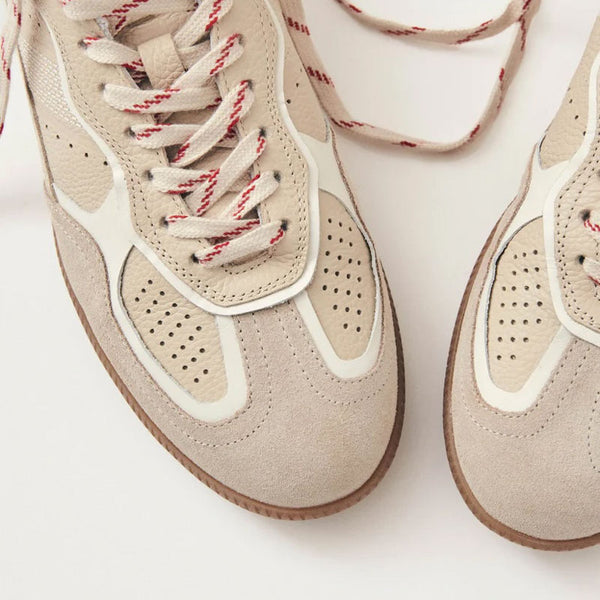 ALOHAS Tb.490 Rife Grain Leather Sneakers in Cream