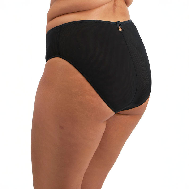 ELOMI Teagan High Leg Brief in Black/Almond