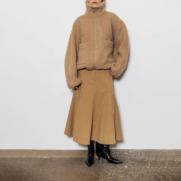 PROJECT AJ117 Teddy 852 Jacket  in Camel