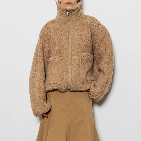 PROJECT AJ117 Teddy 852 Jacket  in Camel