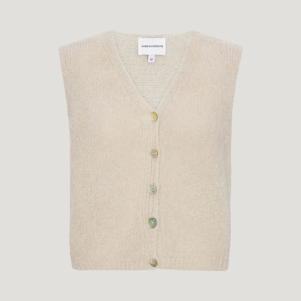 AMERICAN DREAMS Telma Vest in Beige