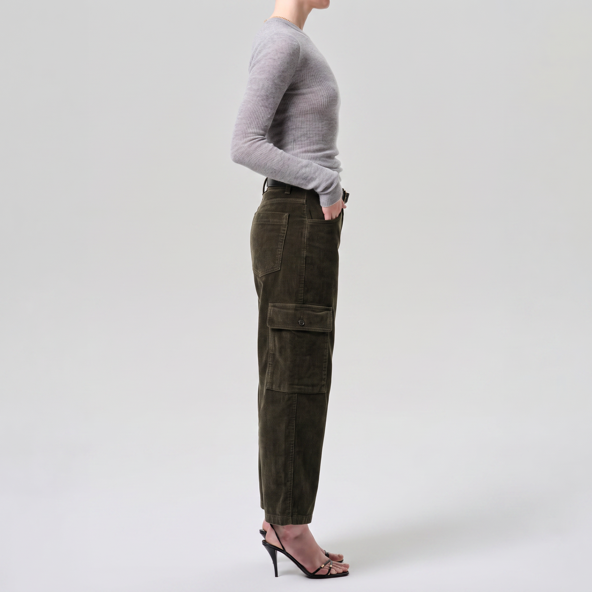 CITIZENS OF HUMANITY Thassos Twisted Seam Corduroy Utility Pant in Coste