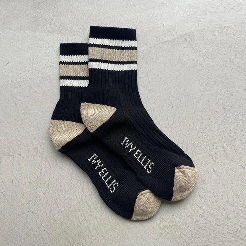 IVY ELLIS The Brees Women’s Quarter Length Socks in Black