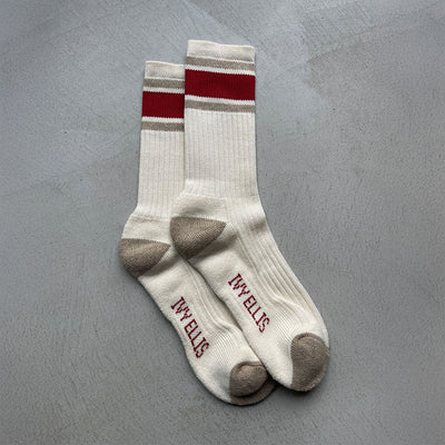 IVY ELLIS Mens Vintage Cotton Sport Sock in The Joe