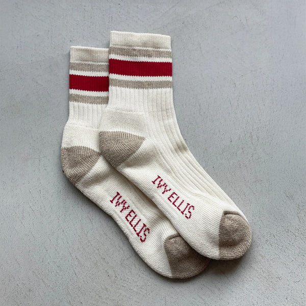 IVY ELLIS Womens Vintage Cotton Sport Sock in The Joe