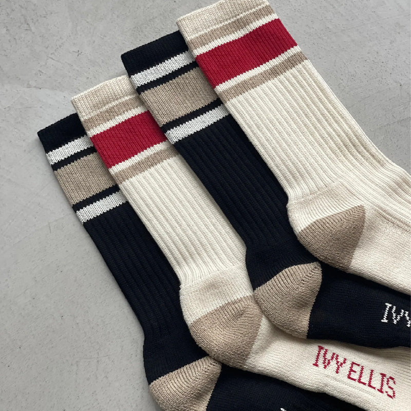 IVY ELLIS Womens Vintage Cotton Sport Sock in The Joe