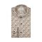 THOMAS MAINE Bari Small Flower Print Shirt  in Brown