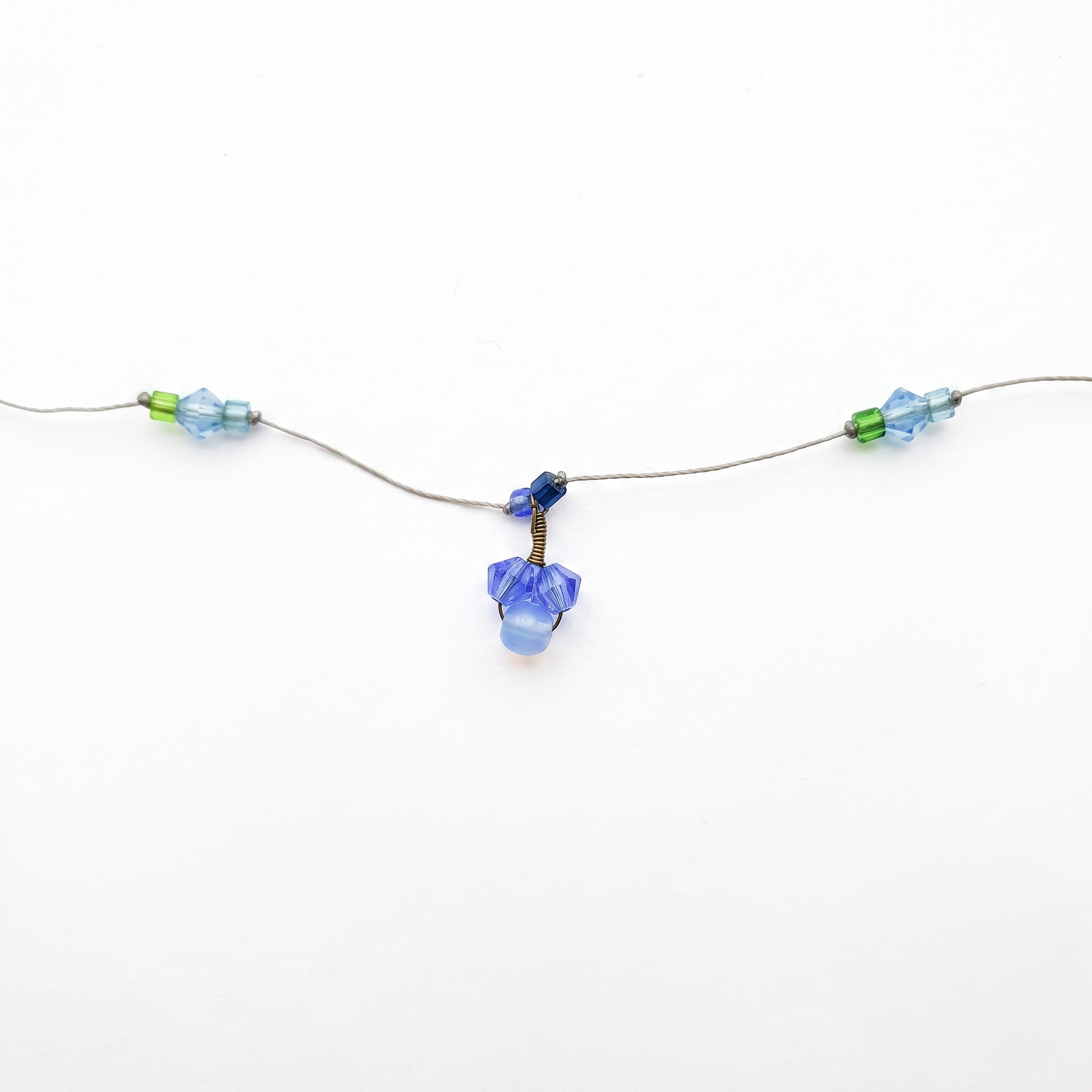 PHILIPPA KUNISCH Tiny Stones Necklace in Blue