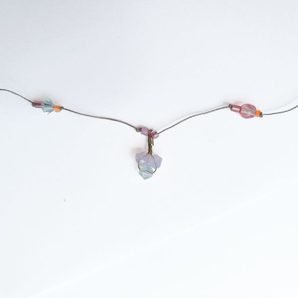PHILIPPA KUNISCH Tiny Stones Necklace in Pink