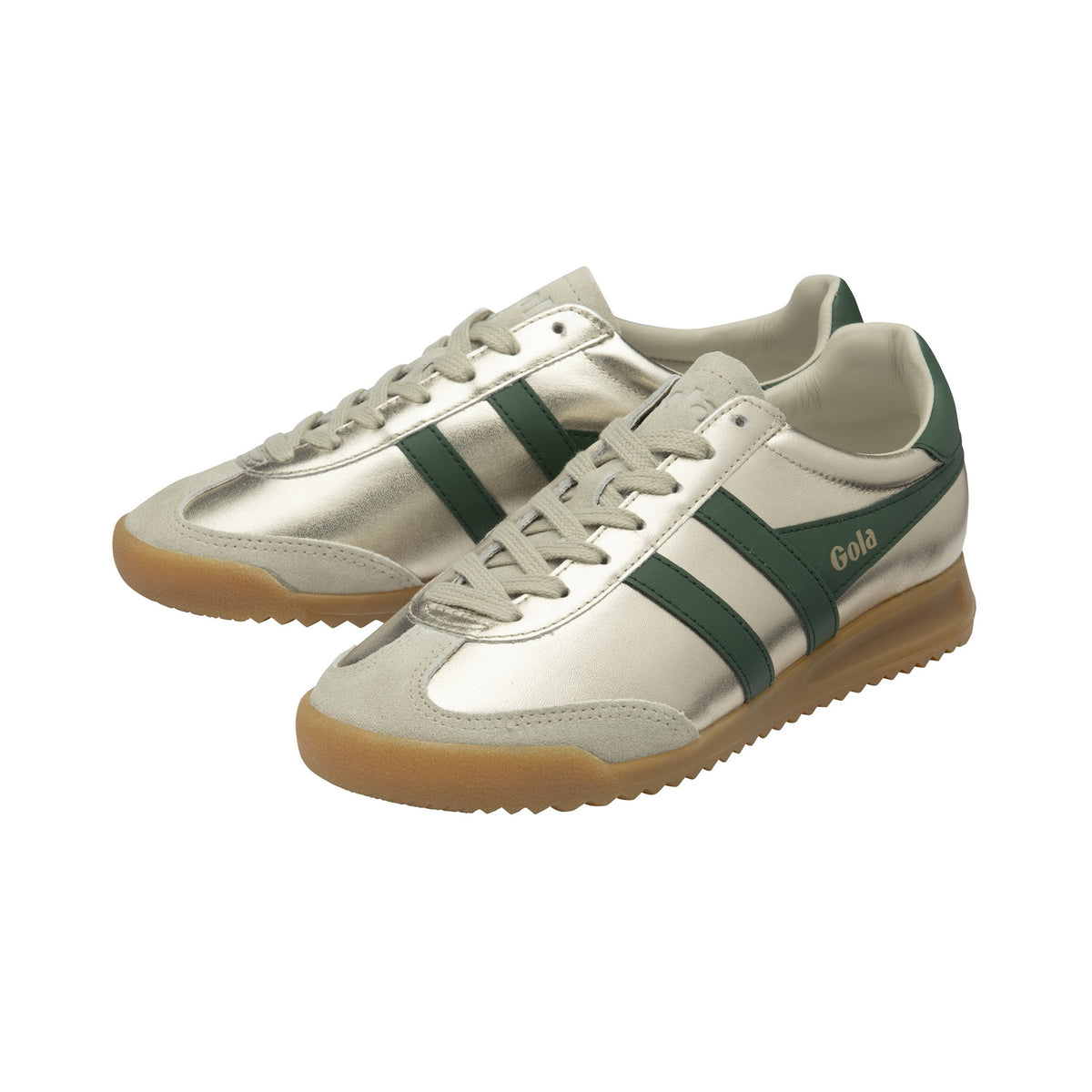 GOLA Torpedo Glimmer Trainer in  Gold/Evergreen