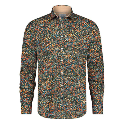 A FISH NAMED FRED Tree Trunk Shirt in Burnt Orange