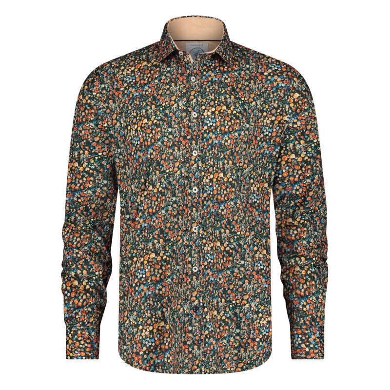 A FISH NAMED FRED Tree Trunk Shirt in Burnt Orange