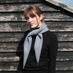 QUINTON & CHADWICK Triangle Scarf in Aqua