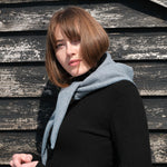 QUINTON & CHADWICK Triangle Scarf in Aqua
