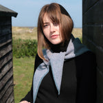 QUINTON & CHADWICK Triangle Scarf in Aqua
