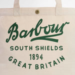 BARBOUR Script Tote Bag in Natural