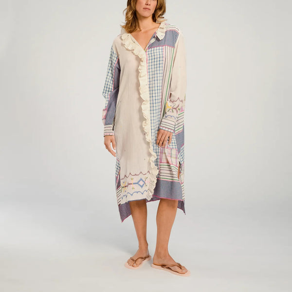 V DE VINSTER Udaipur Dress in Multi Rose
