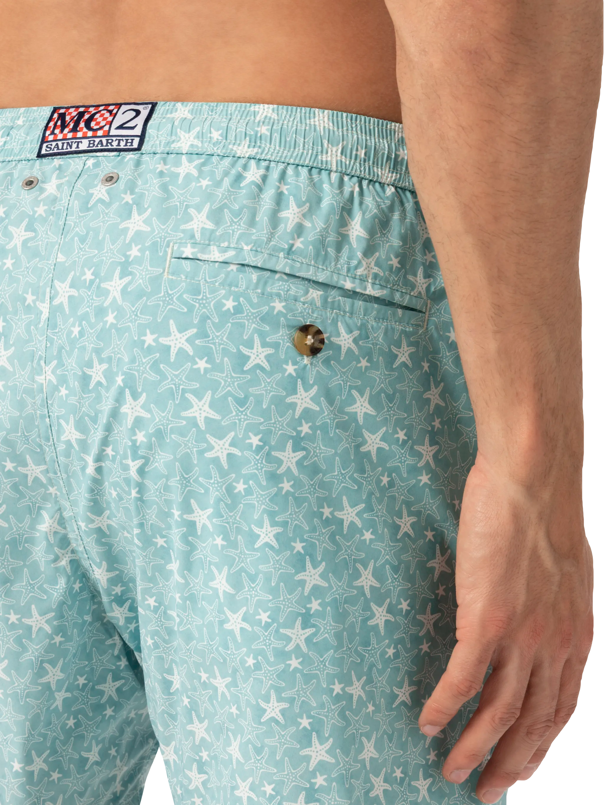 MC2 SAINT BARTH Lighting Micro Stretch Swimshorts in Tropical Shell