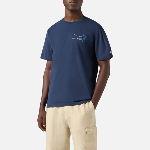 MC2 SAINT BARTH Portofino Real Man Padel T Shirt in Navy