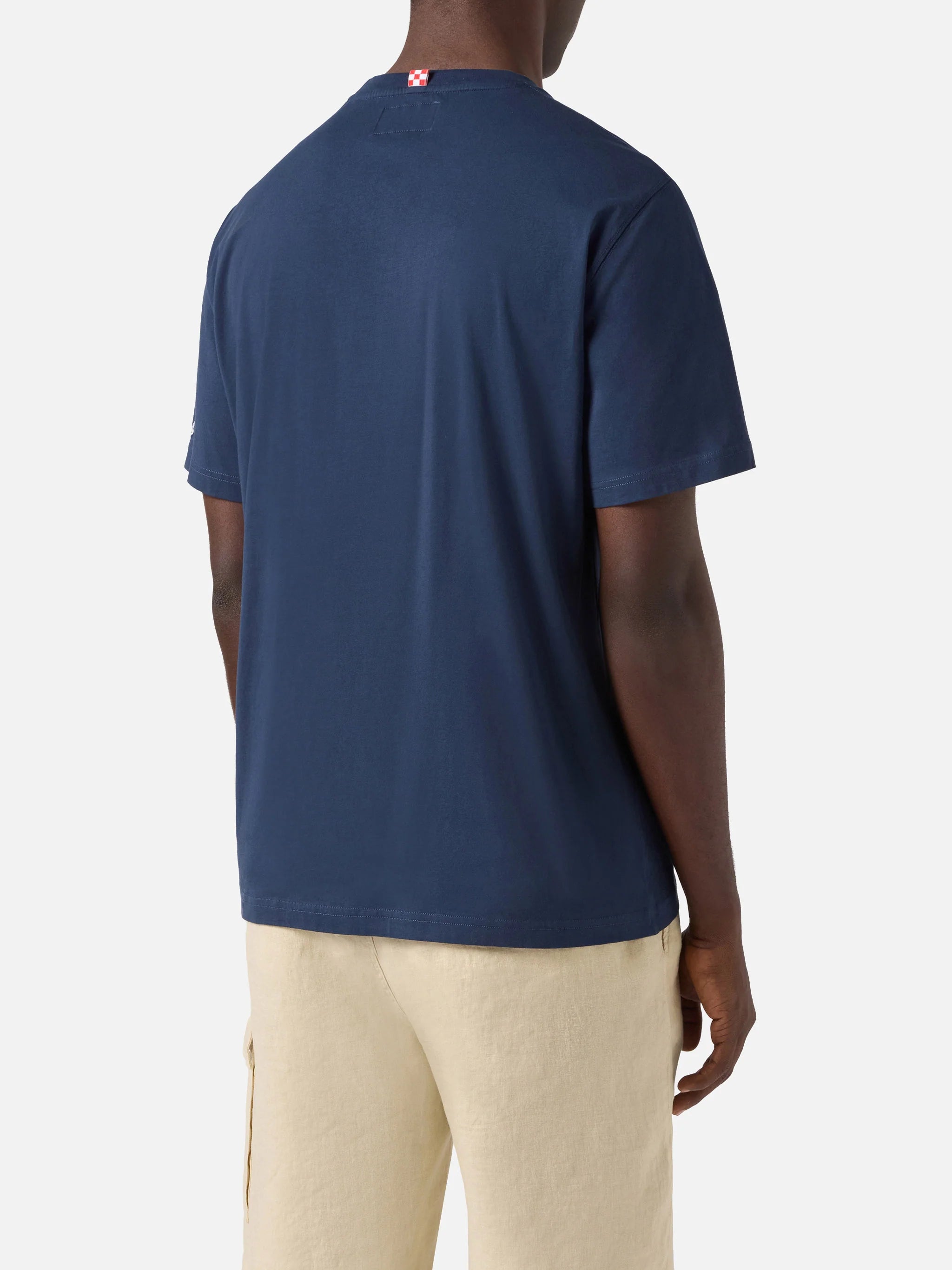 MC2 SAINT BARTH Portofino Real Man Padel T Shirt in Navy