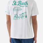 MC2 SAINT BARTH Portland Plage T Shirt in White