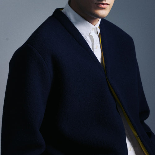 UNFEIGNED Winter Cardigan in Navy