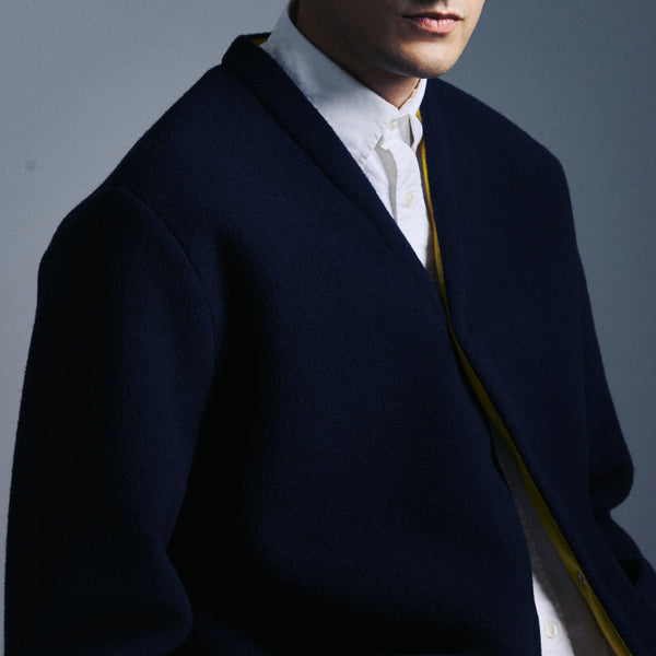 UNFEIGNED Winter Cardigan in Navy
