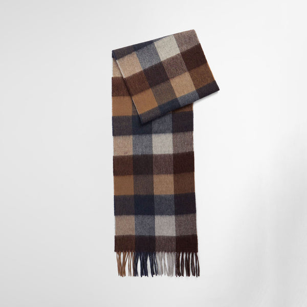BARBOUR Tattersall Scarf in Midnight Oak