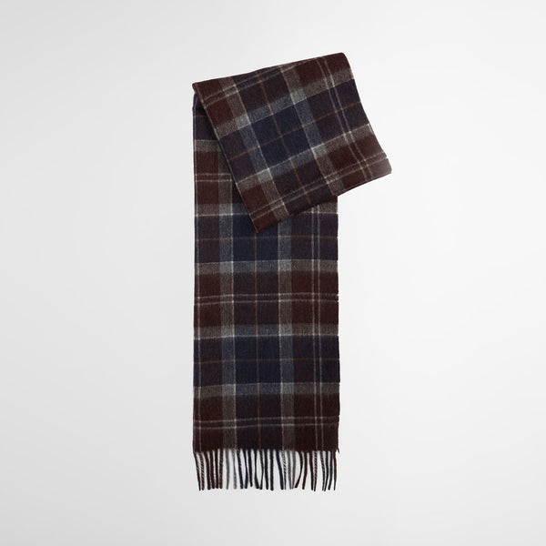 BARBOUR Braden Tartan Scarf in Midnight/Oak/Tartan