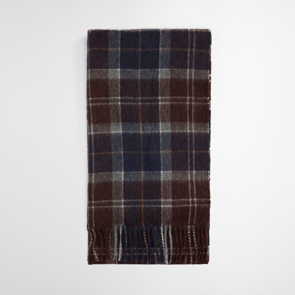 BARBOUR Braden Tartan Scarf in Midnight/Oak/Tartan