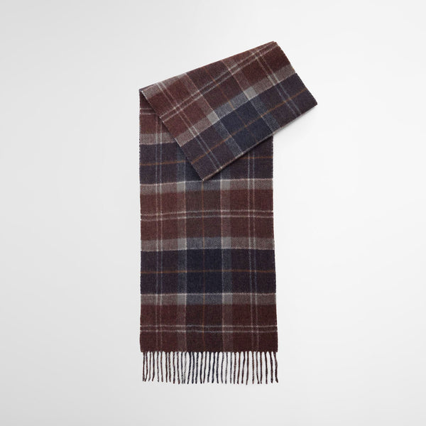 BARBOUR Dramside Reversible Scarf in Midnight/Oak/Tartan