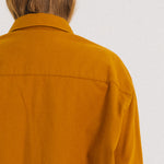 TINSELS Usk Higge Embroidered Shirt in Curry