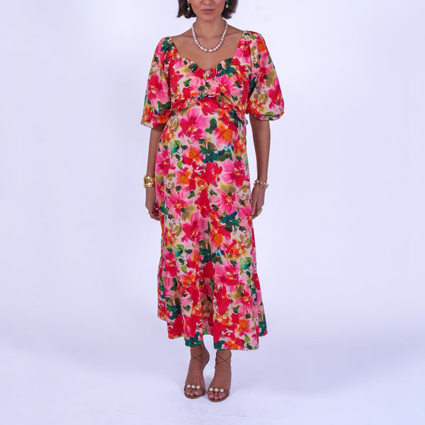 NEW DAY ORIGINALS Universe Cotton Poplin Dress in Summer Bouquet