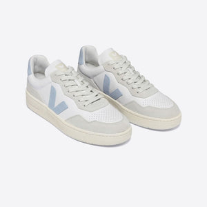 V-90 Leather Sneakers in Extra White/Steel