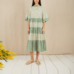 BONTE Vada Dress in Spring Greens