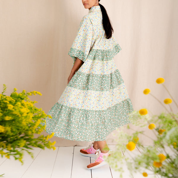 BONTE Vada Dress in Spring Greens