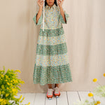 BONTE Vada Dress in Spring Greens
