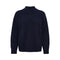 ANNE-MI Valley High Neck Merino Wool Jumper in Dark Navy