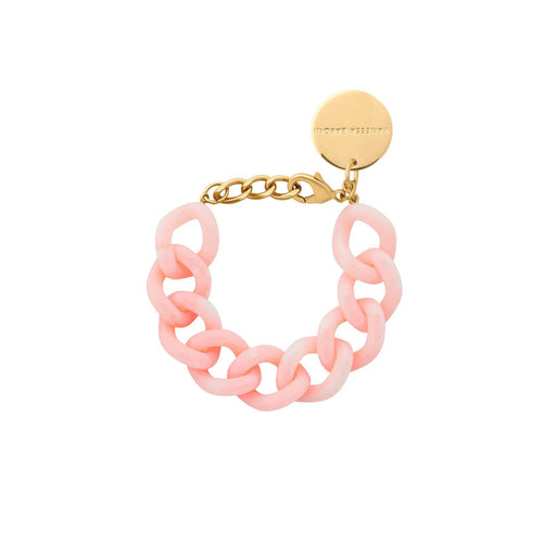VANESSA BARONI Flat Chain Bracelet in Peach Sorbet