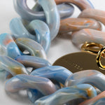VANESSA BARONI Flat Chain Bracelet in Sea Wave