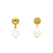 VANESSA BARONI Organic Pearl Earrings in Pearl