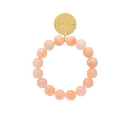 VANESSA BARONI Mini Beads Flex Bracelet in Peach Sorbet