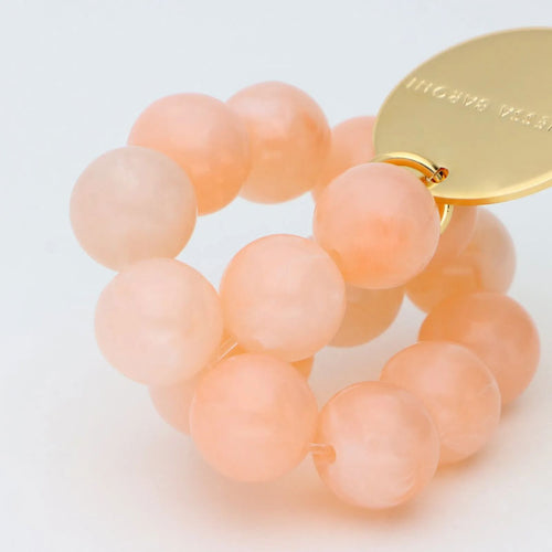 VANESSA BARONI Mini Beads Flex Bracelet in Peach Sorbet