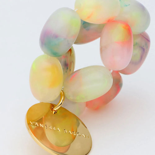 VANESSA BARONI Olive Flex Bracelet in Neon Rainbow