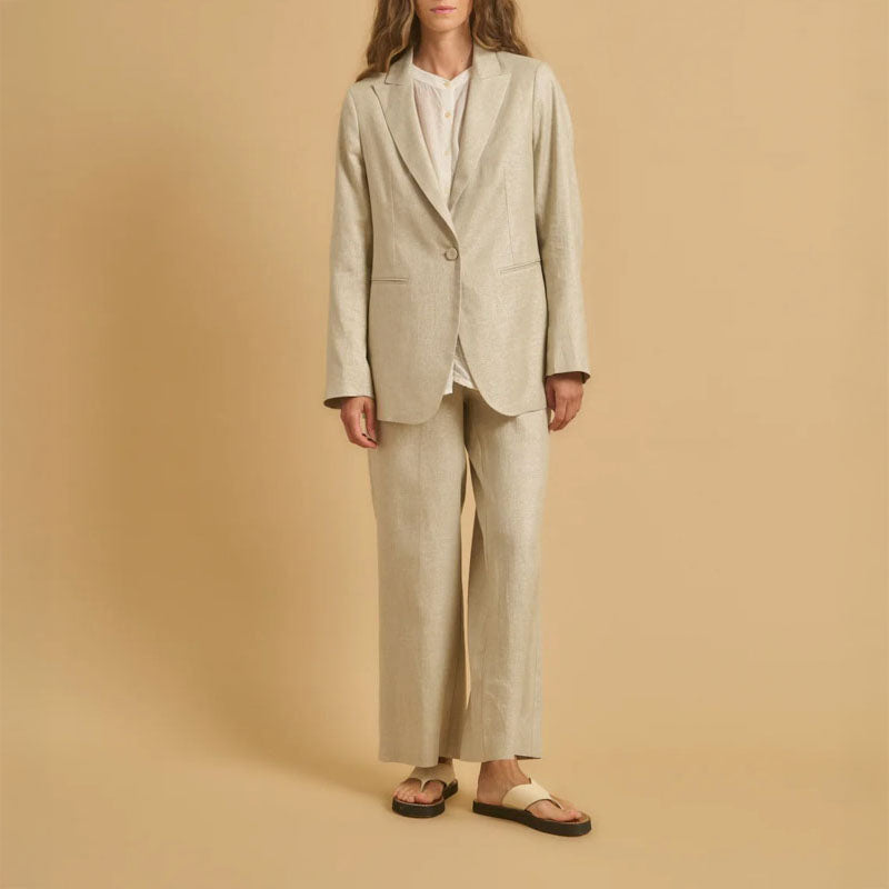DIEGA Vepo Jacket in Metallic Ecru