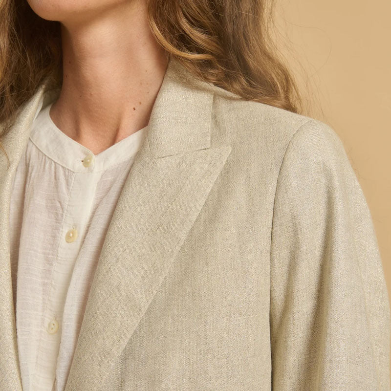 DIEGA Vepo Jacket in Metallic Ecru